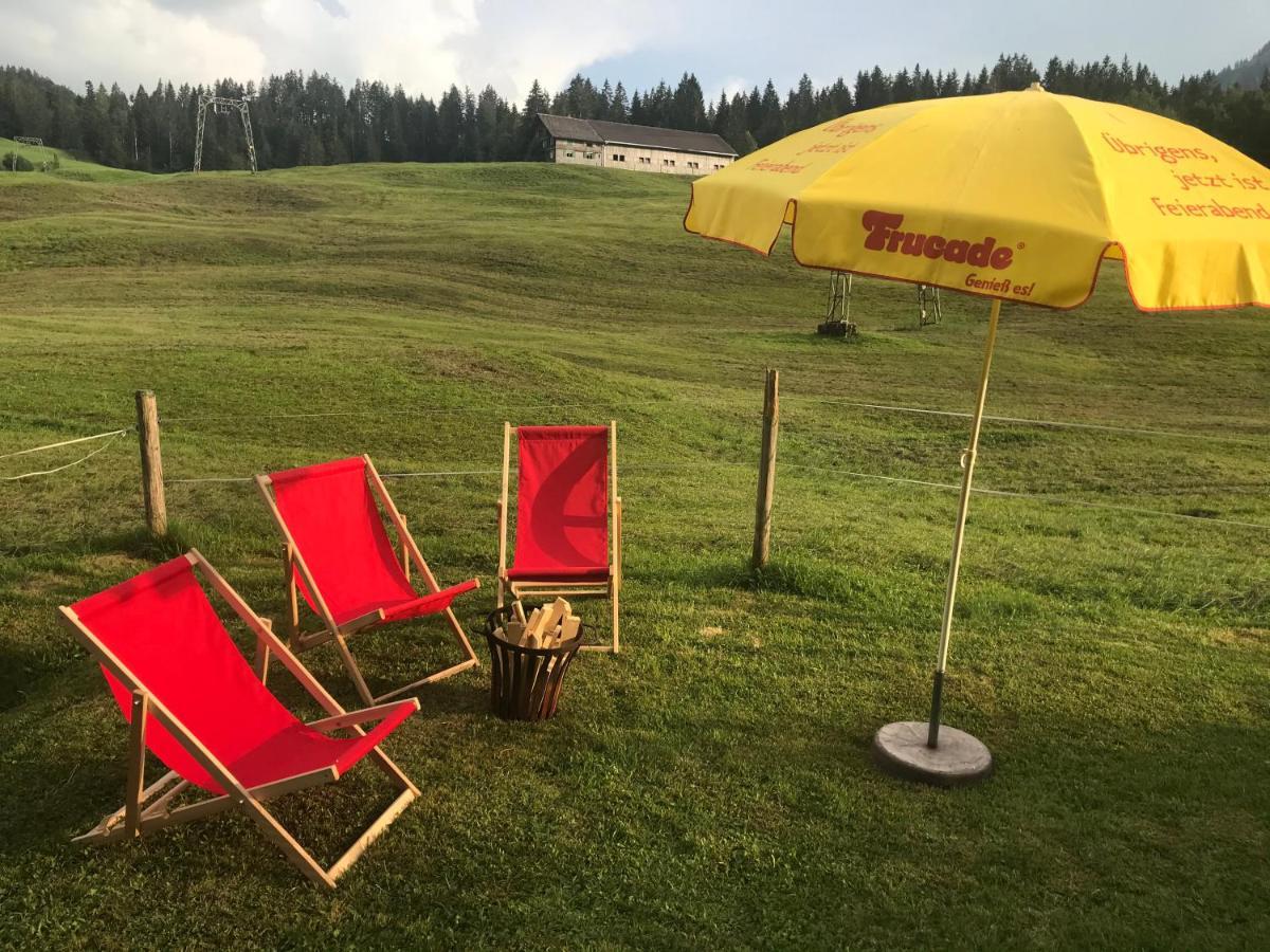 Ferienwohnung Morgentau Am Rande Der Wildnis Sibratsgfäll Екстериор снимка